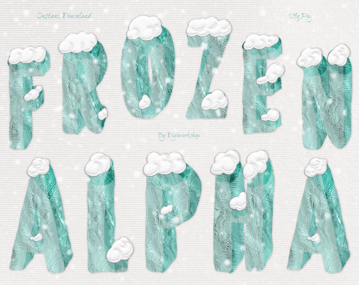 winter alphabet clipart - photo #13
