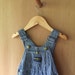 Vintage OSH KOSH Overalls, Engineer Striped, 3T, Toddler