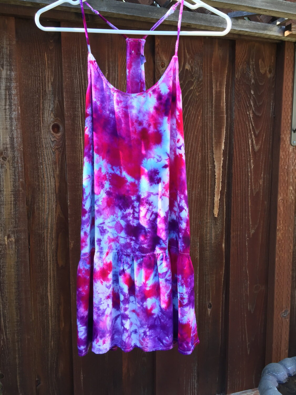 Small pink and purple tie dye dress