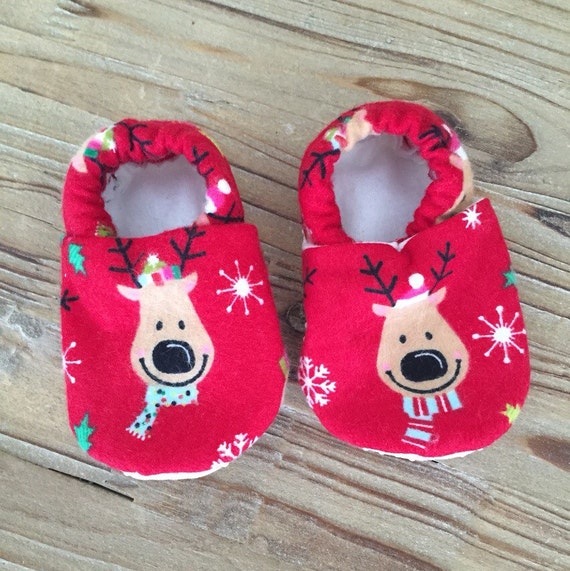 Baby Christmas shoes Soft sole baby shoes