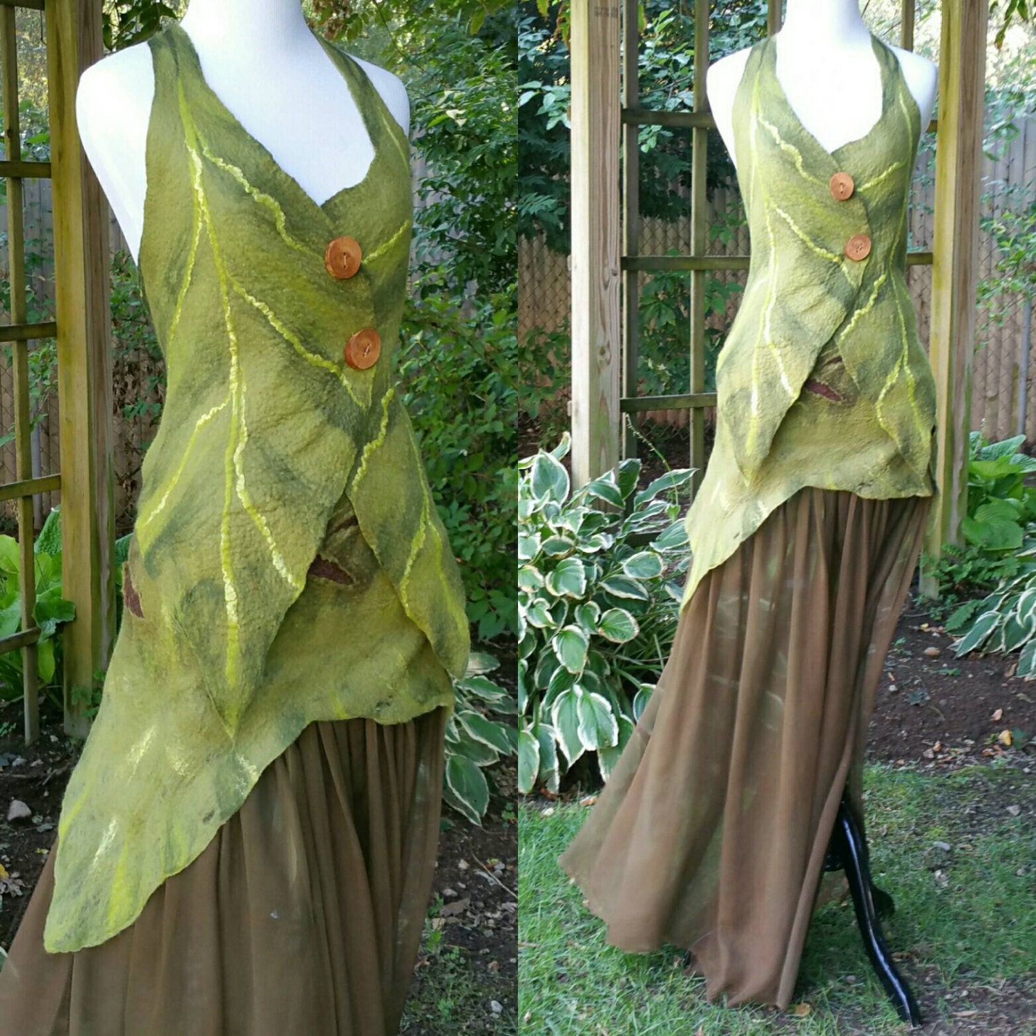 woodland fairy prom dress