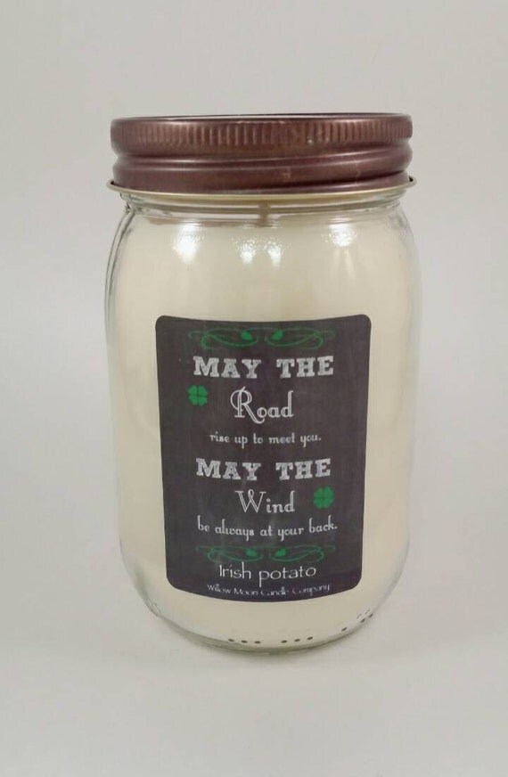 Irish Potato scented candle St. Patrick's day by willowmooncandle