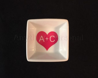 Personalized Gift, Monogram Gift, Personalized Ring Dish, Jewelry Dish, Monogram Dish, Jewelry, Trinket, Bridal Gift, Bachelorette