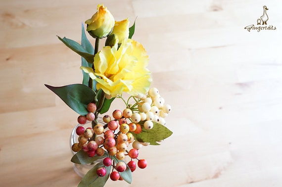 Red and Yellow Berries artificial flower flower crown