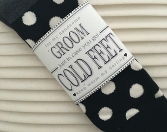 Fabulous Groom's Wedding Gift From Bride by ColdFeetSocks on Etsy