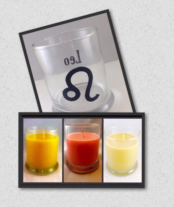 Leo Candles Zodiac Custom Vinyl Decal Made to by StarFlameCandles