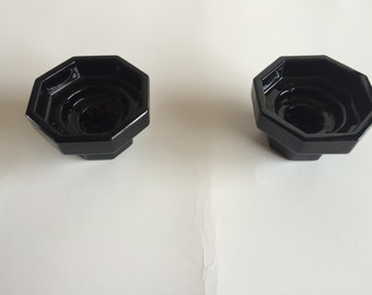 Set of 2 Octime Candlestick Holders by Arcoroc