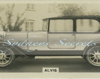 Digital Image - Vintage Car Cigarette Card- For crafts, decopage, decoration, scrapbooking