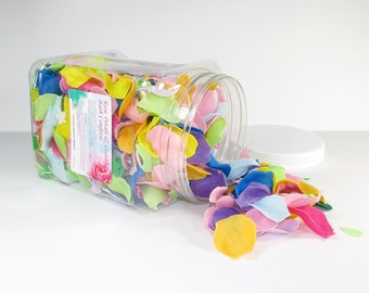 Rose Petals and Leaves Soap Bath Confetti for Manicure and Pedicure