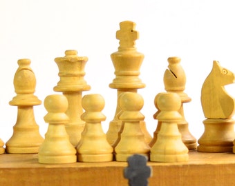 1960s Boxwood Staunton Chess Set Staunton Chess Men Vintage Chess Pieces Vintage Chess Set