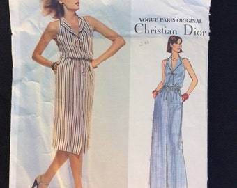Christian Dior, Vogue Paris Original, Pattern 1648 , Vintage Pattern, Sewing Pattern, Vintage Dress, Size 14