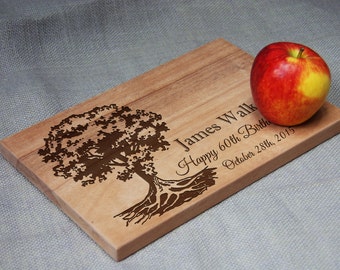 Beautiful Personalized Laser Engraved Cutting Board, Any Occasion Gift: Housewarming, Birthday, Wedding, Anniversary, Retirement, Holiday!