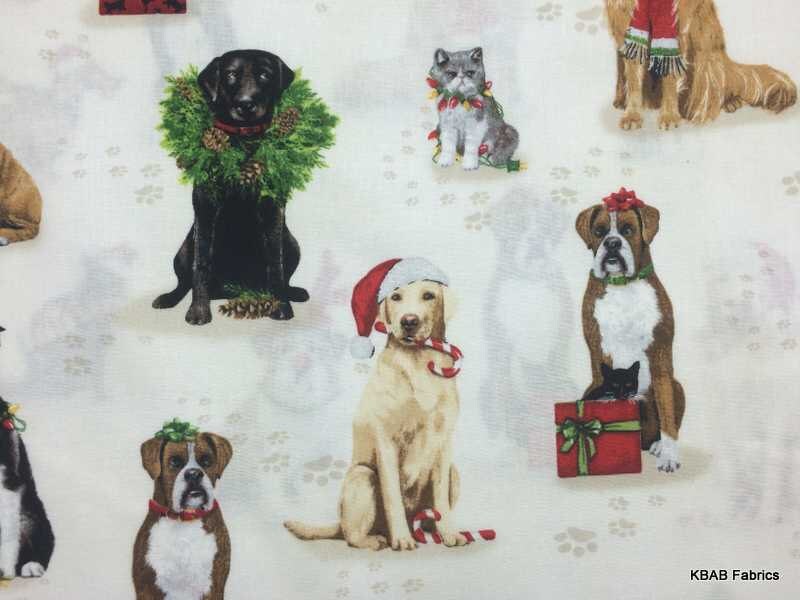 Christmas Fabric Dog Christmas Fabric Cat Christmas Pet Fabric