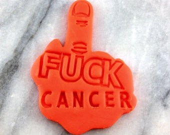ALL PROCEEDS to CHARITY Fuck Cancer Cookie Cutter - Choose Your Own Size - Fast Shipping!
