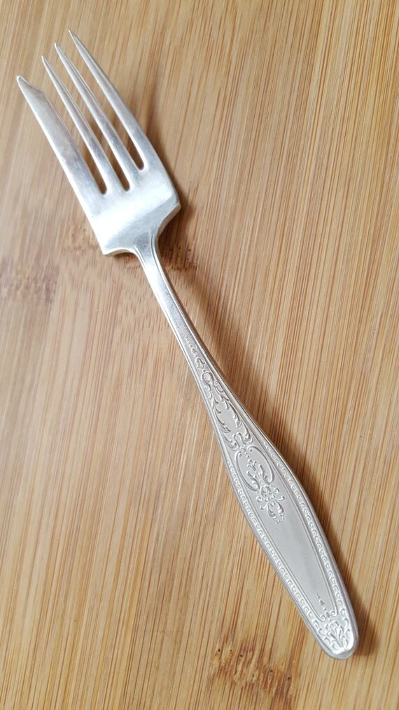 Antique NATIONAL SILVER TWENTY Pastry/Dessert/Salad Fork 6