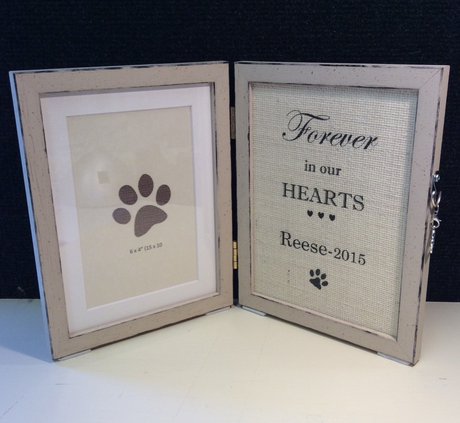 Pet memorial frame CUSTOMIZED pet loss photo frame by PicToFrame
