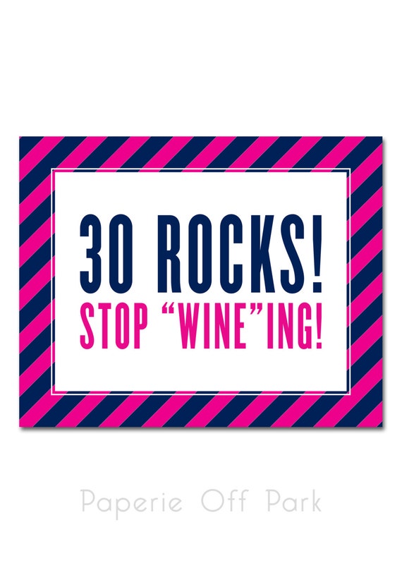 INSTANT DOWNLOAD Printable 30th Birthday Sign 8x10 30