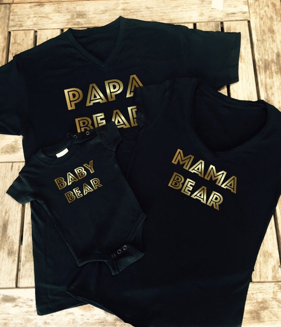 mama and papa bear shirt