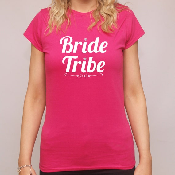 Bride Tribe Glitter T Shirt Matching Bride Tops Hen Party