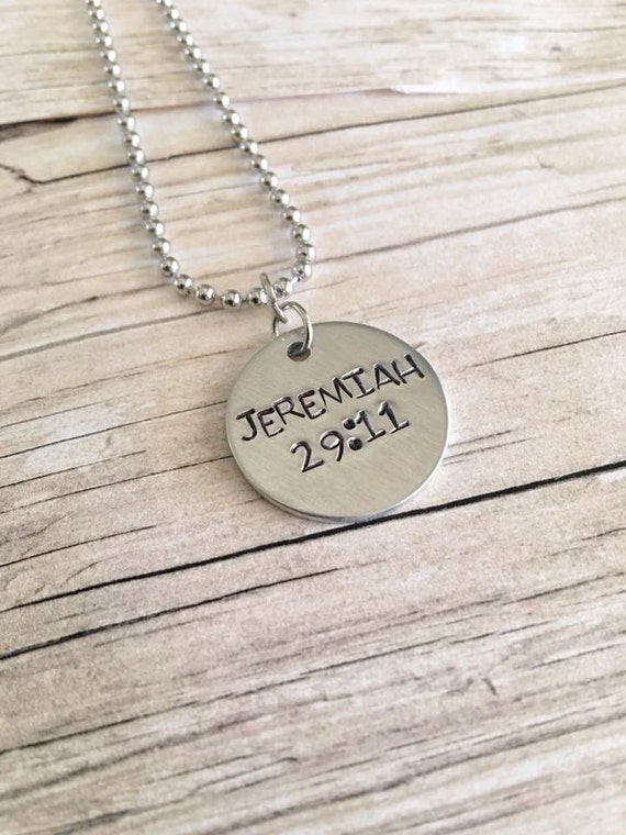 Bible Verse Necklace Christian Jewelry Bible by mkwdesignco