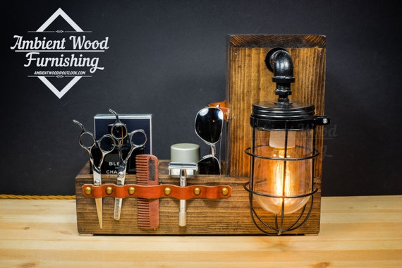 Wall Wood Bathroom Utility Storage Box Lamp With by AmbientWood