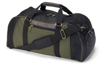 Personalized Mens Travel Bag - Duffle Bag, Luggage, Suitcase