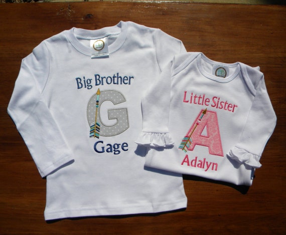 Items similar to Big Brother Little Sister shirts on Etsy