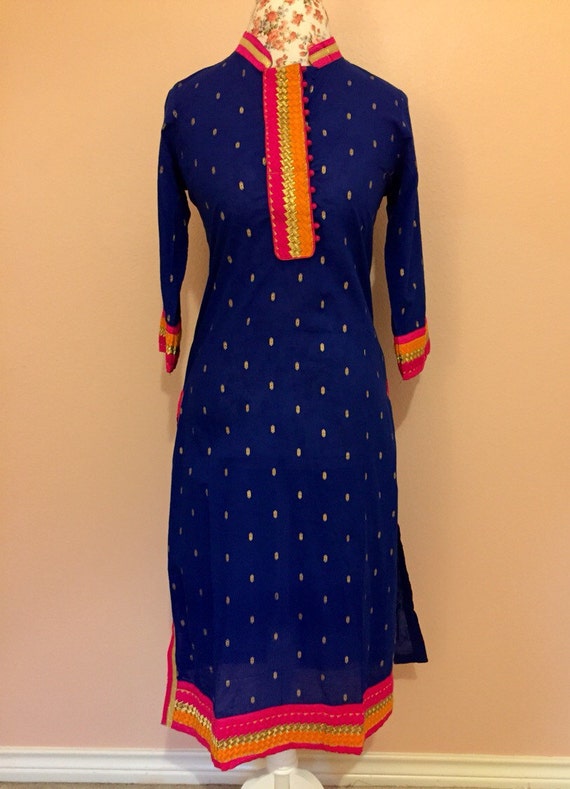 blue collar kurti