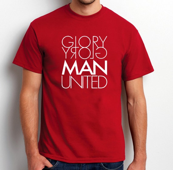 Manchester United fan T Shirt Glory Glory Man U T-Shirt
