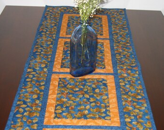 Autumn Blue Tablerunner, FREE SHIPPING