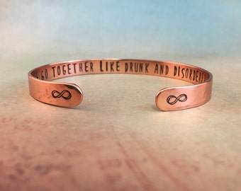 Best Friend Bracelet, Funny Friend Gift, Friendship Bracelet, Best Friend Birthday Gift, Best Friend Jewelry, Gift for Her, Red Fern Studio