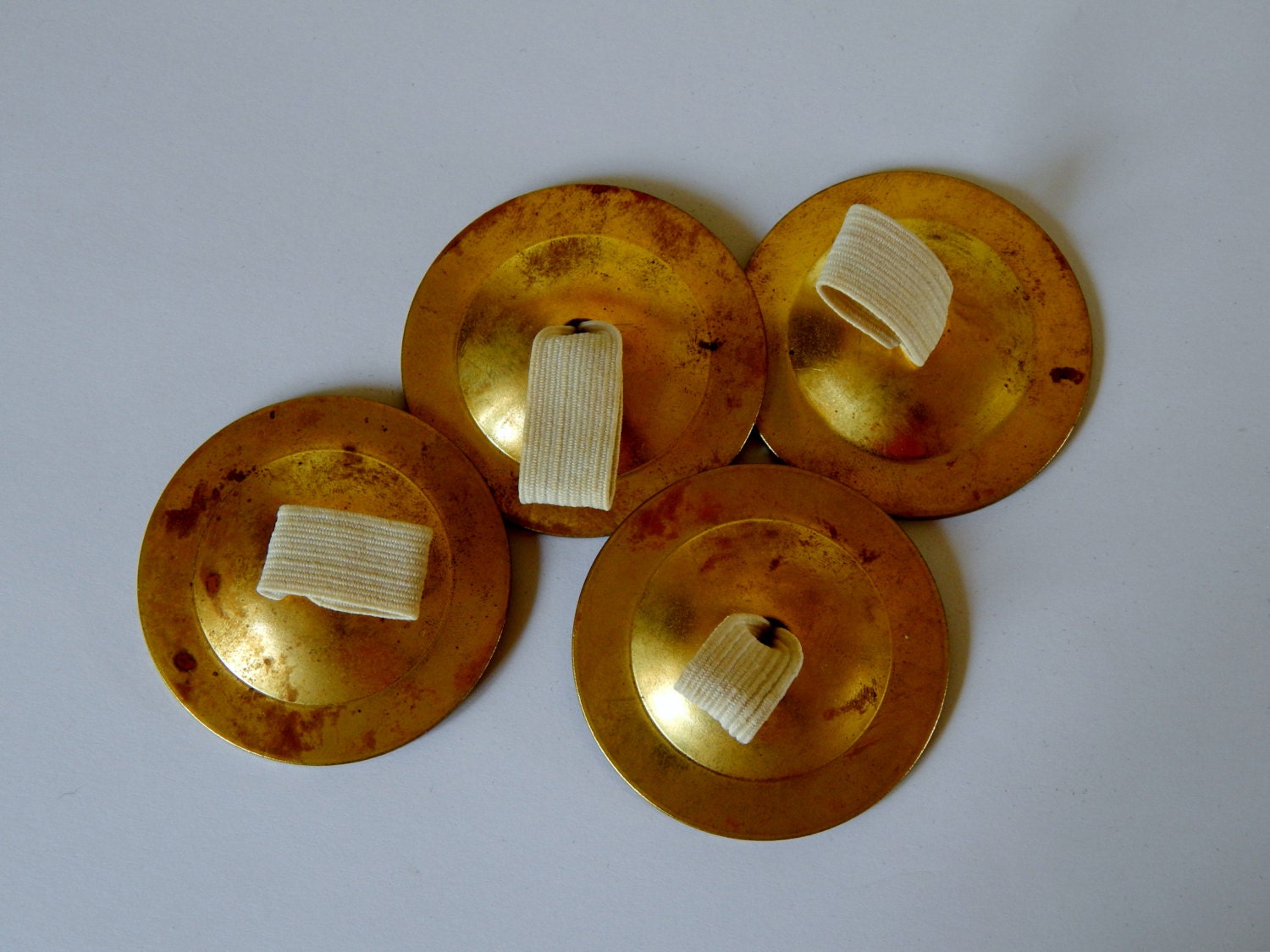 Vintage Brass Finger Cymbals Zills Price reduced from 12.00