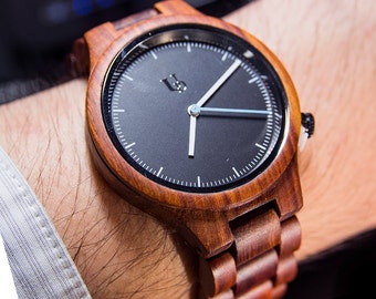 Anniversary Gift: UD Unisex Personalized/Engraved wooden watch, Groomsmen Gifts, Best Man Gift, Groomsmen gift sets, Mens watch,Husband gift