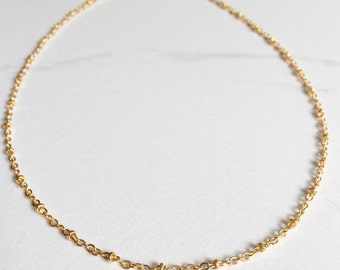 Gold Satellite Necklace, Delicate, Simple, Layering Necklace