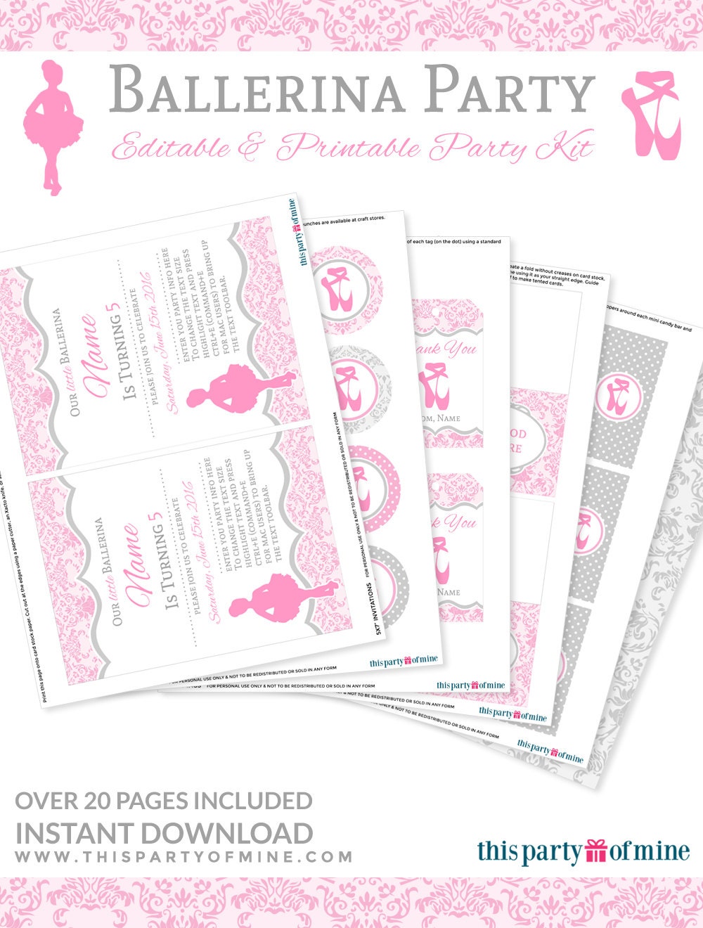 Printable Birthday Invitations Kits 7