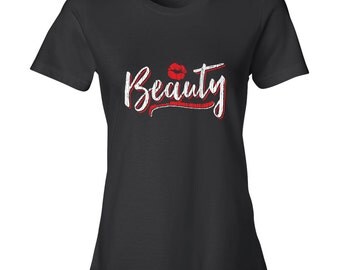 Beauty beast, beauty-and-the-beast-shirt, beauty beast shirts, couples shirts, boyfriend girlfriend shirts. Working out shirts. Couples.
