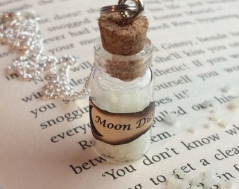 Glow-in-the-Dark Moon Dust Necklace / Pendant / Bookmark / Earrings / Decoration / Keyring