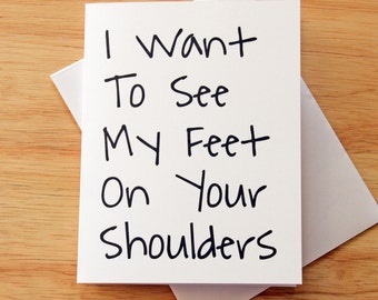 Boyfriend Gift, Card For Boyfriend, Naughty Card, Dirty Card, Sexy Card, Oral Sex, Girlfriend Gift, Mature Card, Wife Gift, Husband Gift