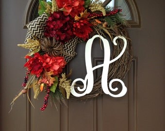 BEST SELLING Pumpkin Fall Wreath for Front Door - Wreath - Hydrangea Wreath - Wreaths for Front Door - Front Door Decor -Fall Wreath