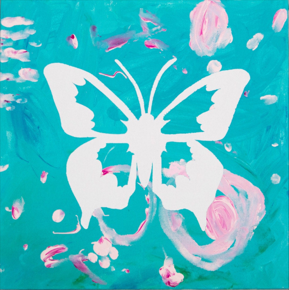 Butterfly Finger Painting Kit Wall Art Toddler Art Project