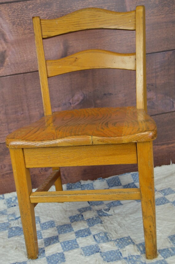 oak time out chair