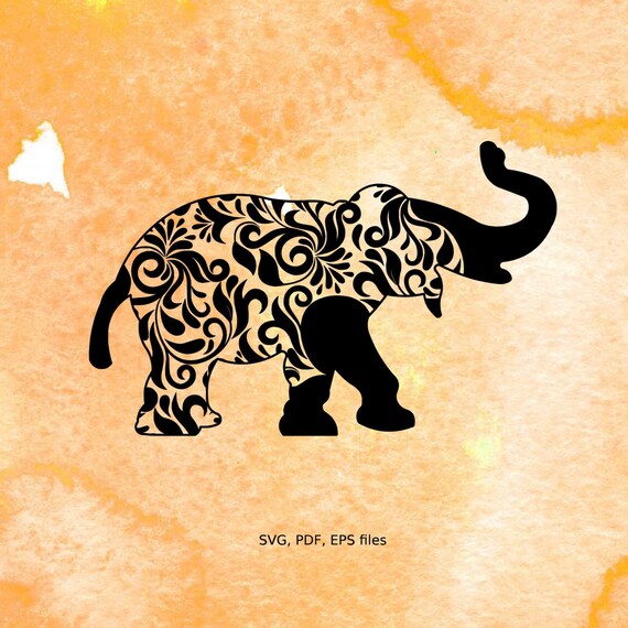 Download Alabama Floral Elephant svg Monogram Base svg pdf eps files