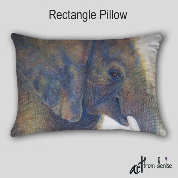 elephant accent pillow