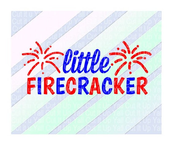 Download Little Firecracker 4th of July Svg-Dxf-Fcm-Png by CutItUpYall