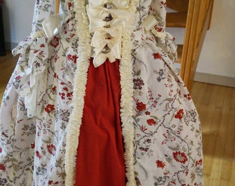 The French - ply Watteau - dress Watteau Folds