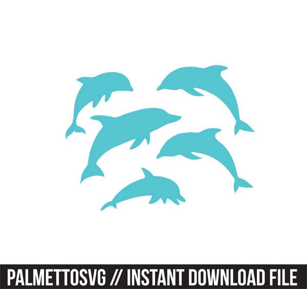 Download dolphins svg dxf jpeg png file instant download stencil ...