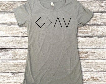 God Is Greater Than The Highs And Lows Shirt - Faith Tees - Christian Apparel - Christian Shirts - Religious Shirts