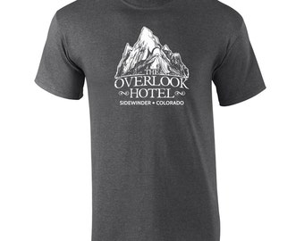 Overlook Hotel funny scary movie 70s 80s shining jack creepy slasher horror vintage retro - Apparel Clothing - Mens T-shirt - 243