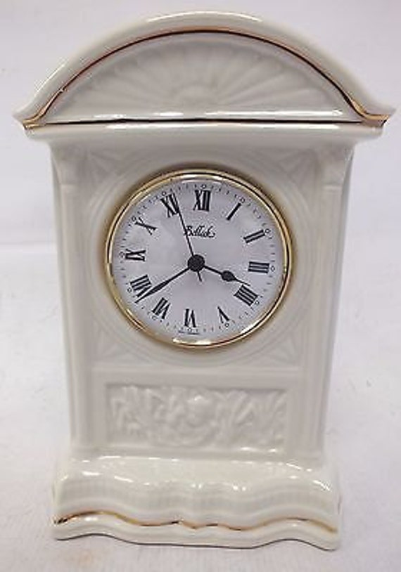 Vintage BELLEEK Mantle Clock 'CHERUB' 0054
