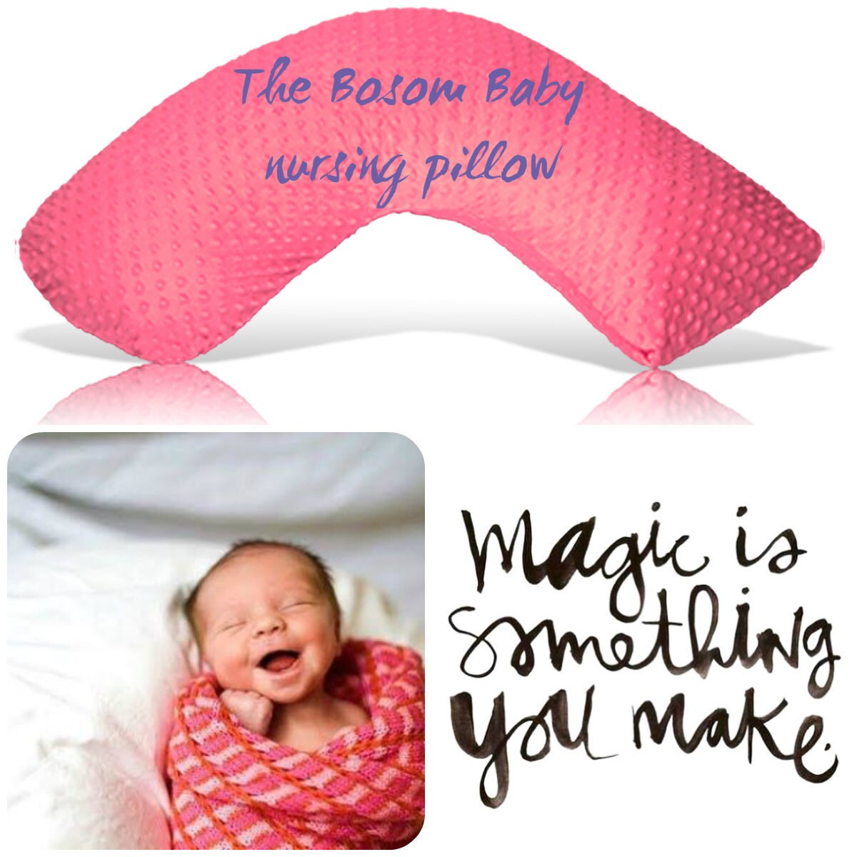 Nursing PillowFuchsia Dot Bosom Baby nursing pillow the most